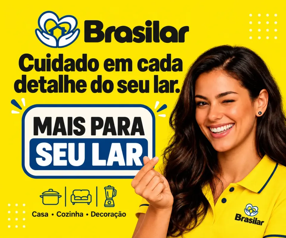 Cuidado em cada detalhe do seu lar: colaboradora com uniforme amarelo Brasilar.