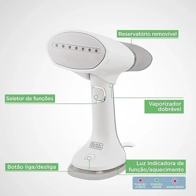 Vaporizador de Roupas 3 em 1: Compacto, Portátil e Bivolt | BDV3000, foto 3
