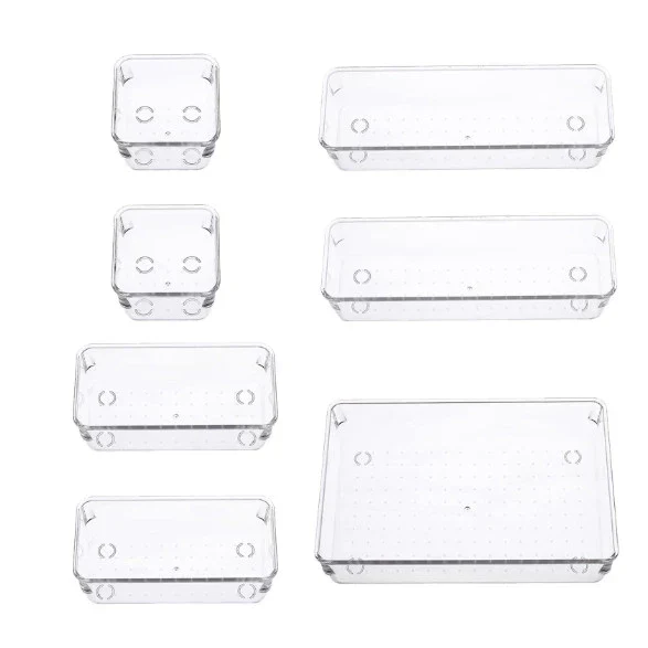 Kit Organizadores de Gaveta em Acrílico Modular | 7 ou 14 Peças Multiuso, foto 6