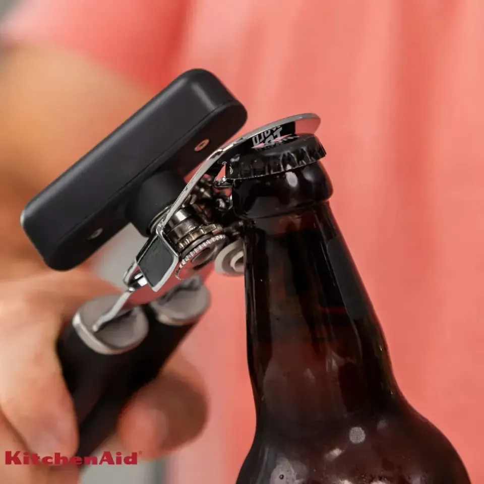 Abridor de Latas e Garrafas em Inox Preto, foto 3