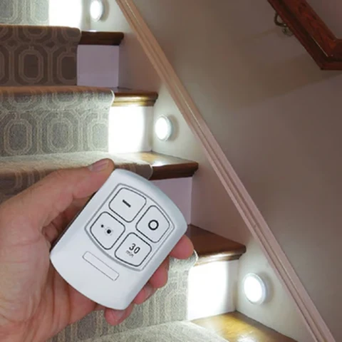 Kit 3 Lâmpadas Led Sem Fio com Controle Remoto + Brindes Exclusivos