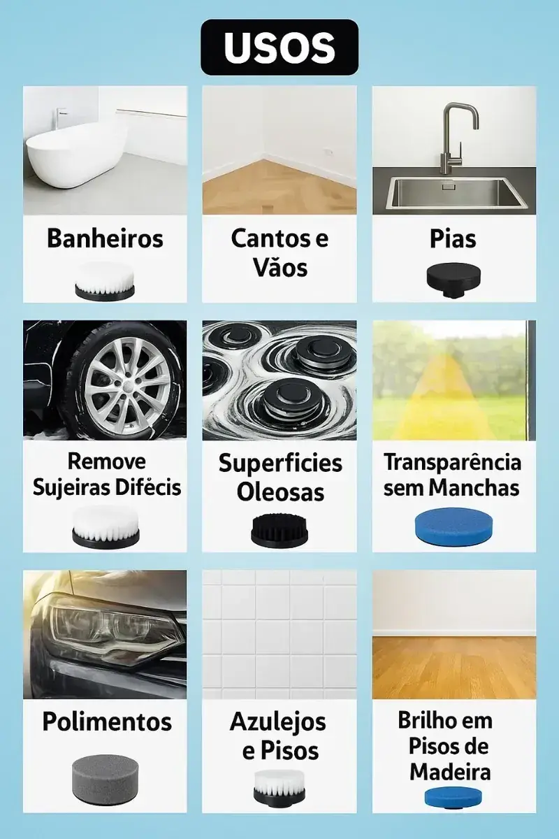 Onde usar: banheiro, cantos, pia, fogão, vidro, farol, azulejo e piso de madeira