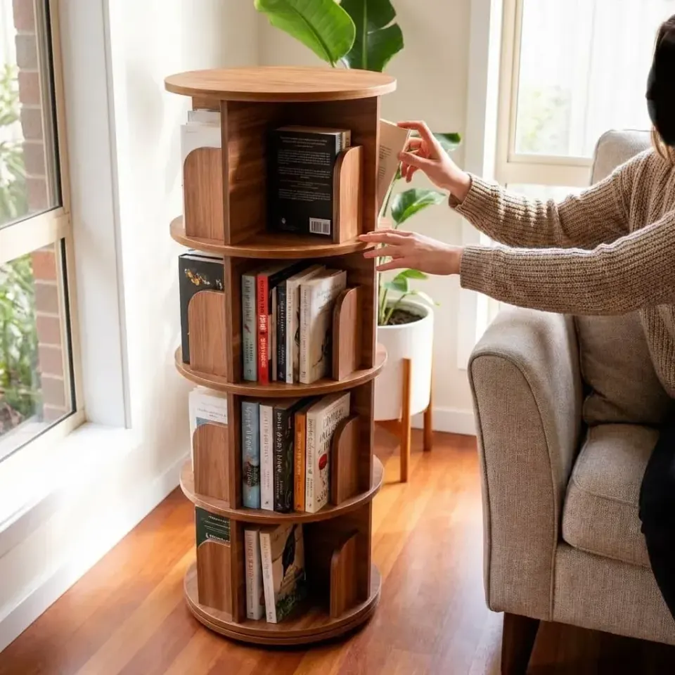 Estante Prateleira Giratória 360° para  Livros, foto 3