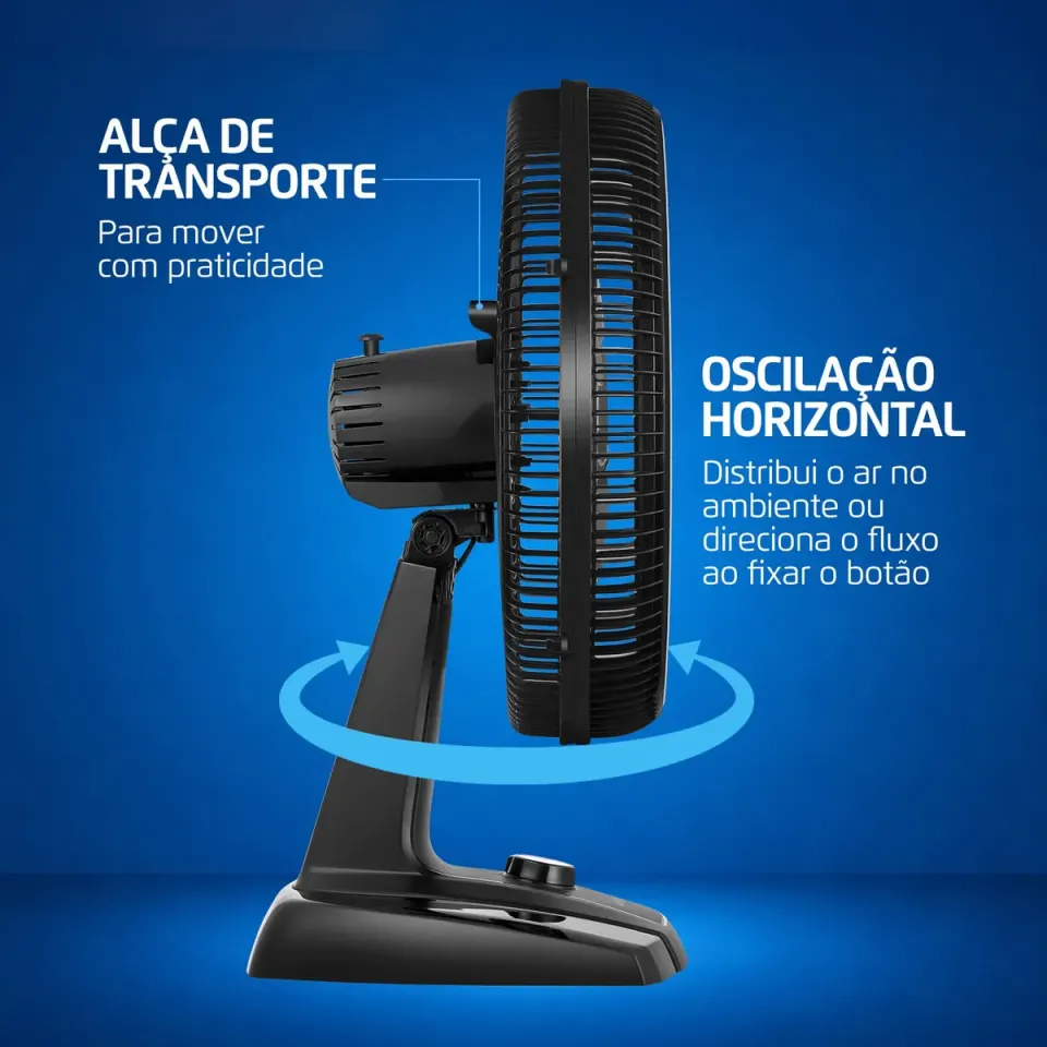 Ventilador de Mesa Mondial Turbo Force 40 cm 8 Pás 140 W, foto 5